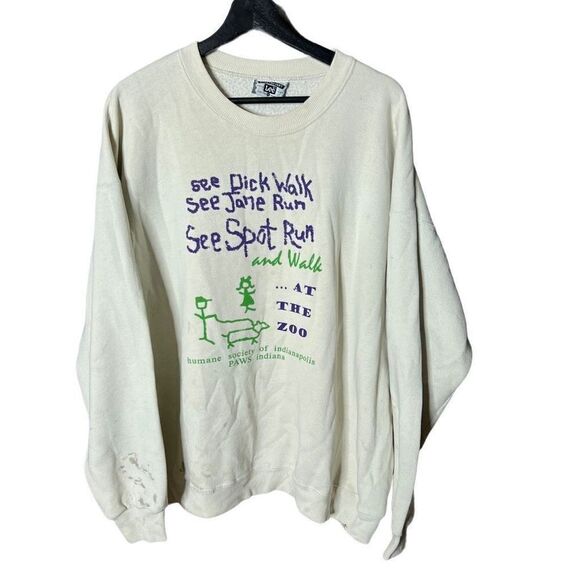 VTG Indianapolis Humane Society Crewneck 2XL - Picture 1 of 6
